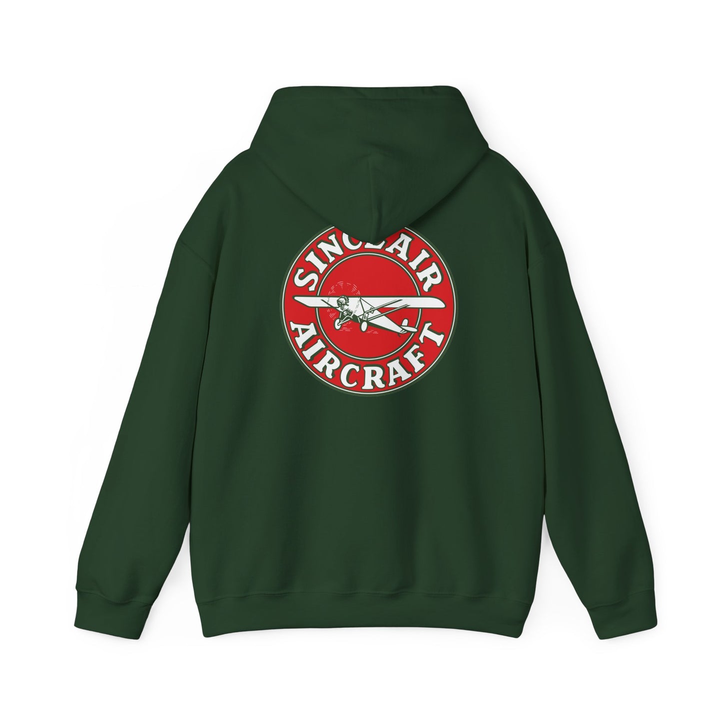Sinclair Aircraft Vintage Logo Hoodie — Retro Aviation Pullover
