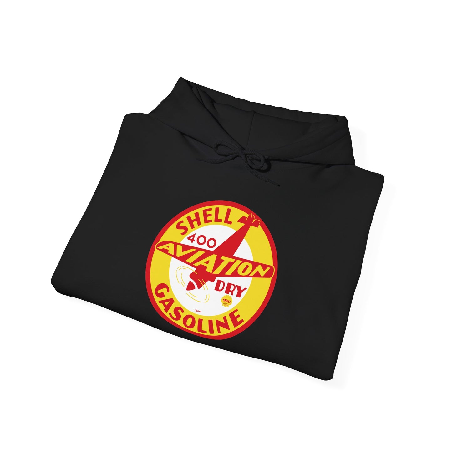 Shell 400 Aviation Gasoline Hoodie — Vintage  Logo Pullover