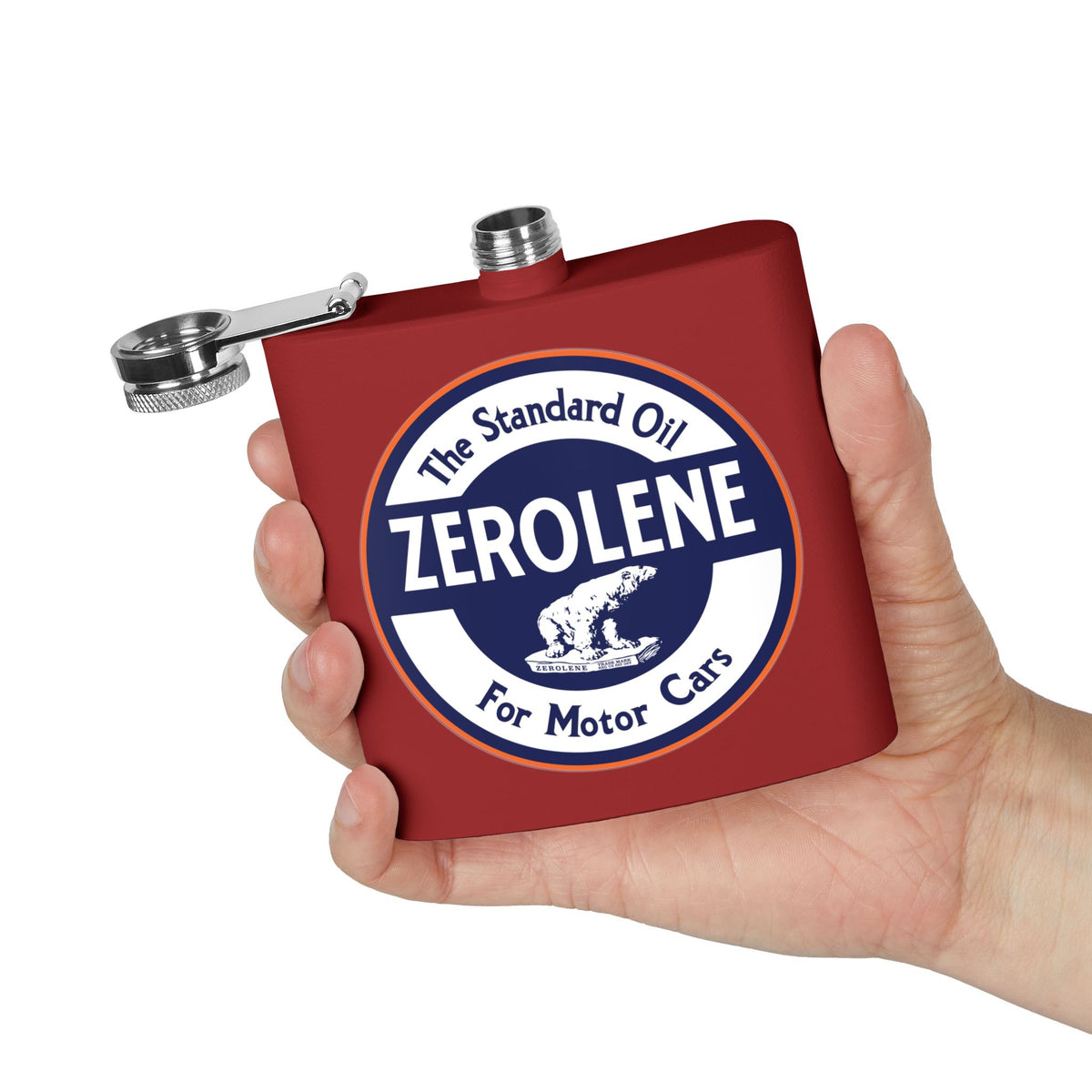 Zerolene Flask — Vintage Standard Oil Petroliana Gift | The Faded Label Co.