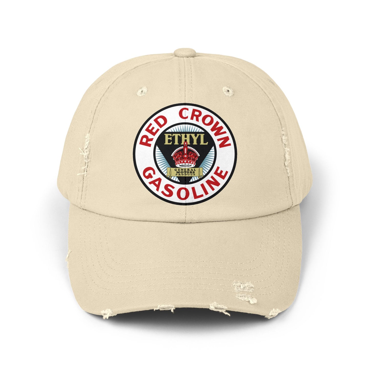 Red Crown Ethyl Distressed Cap — Vintage Standard Oil Petroliana Hat | The Faded Label Co.