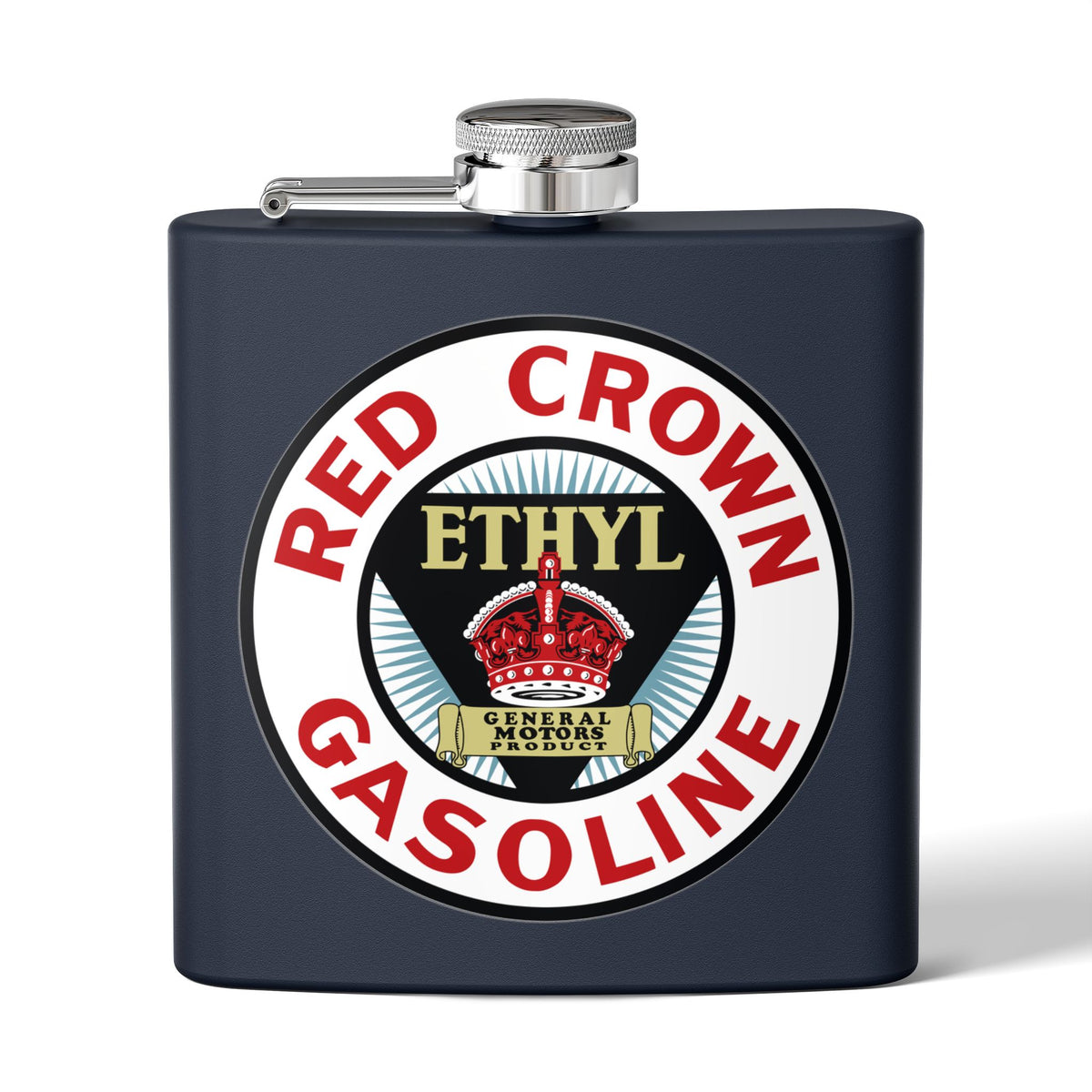 Red Crown Ethyl Flask — Vintage Standard Oil Petroliana Gift | The Faded Label Co.