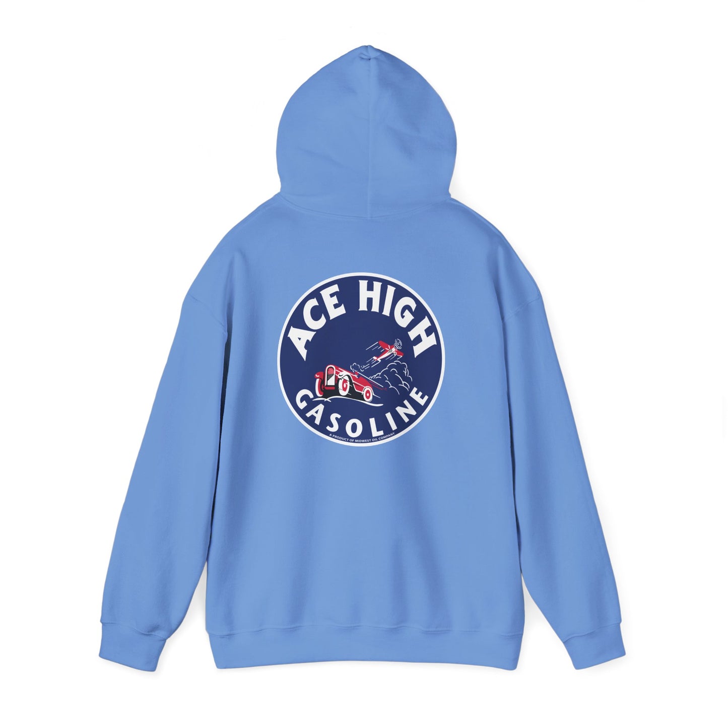 Ace High Gasoline Hoodie — Vintage Racing Logo Pullover