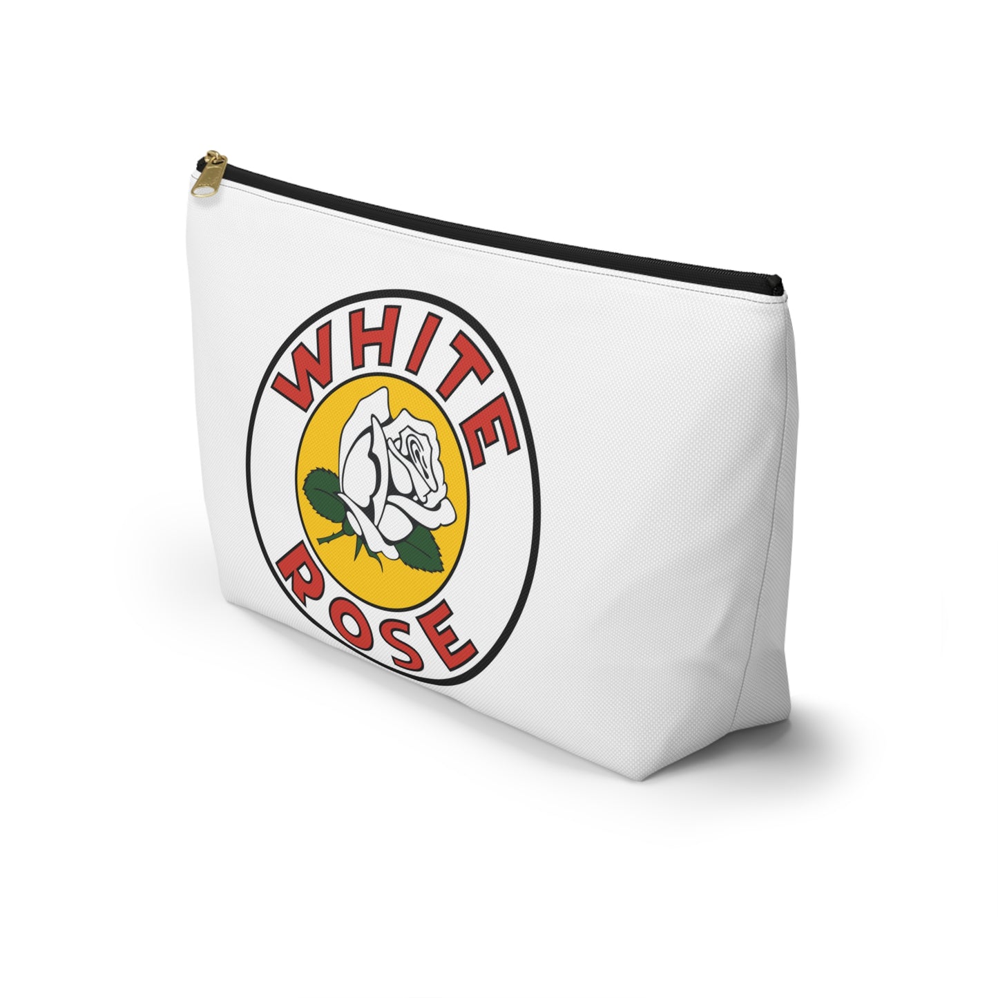 White Rose Gasoline Accessory Pouch — Vintage Canadian Petroliana Gift | The Faded Label Co.