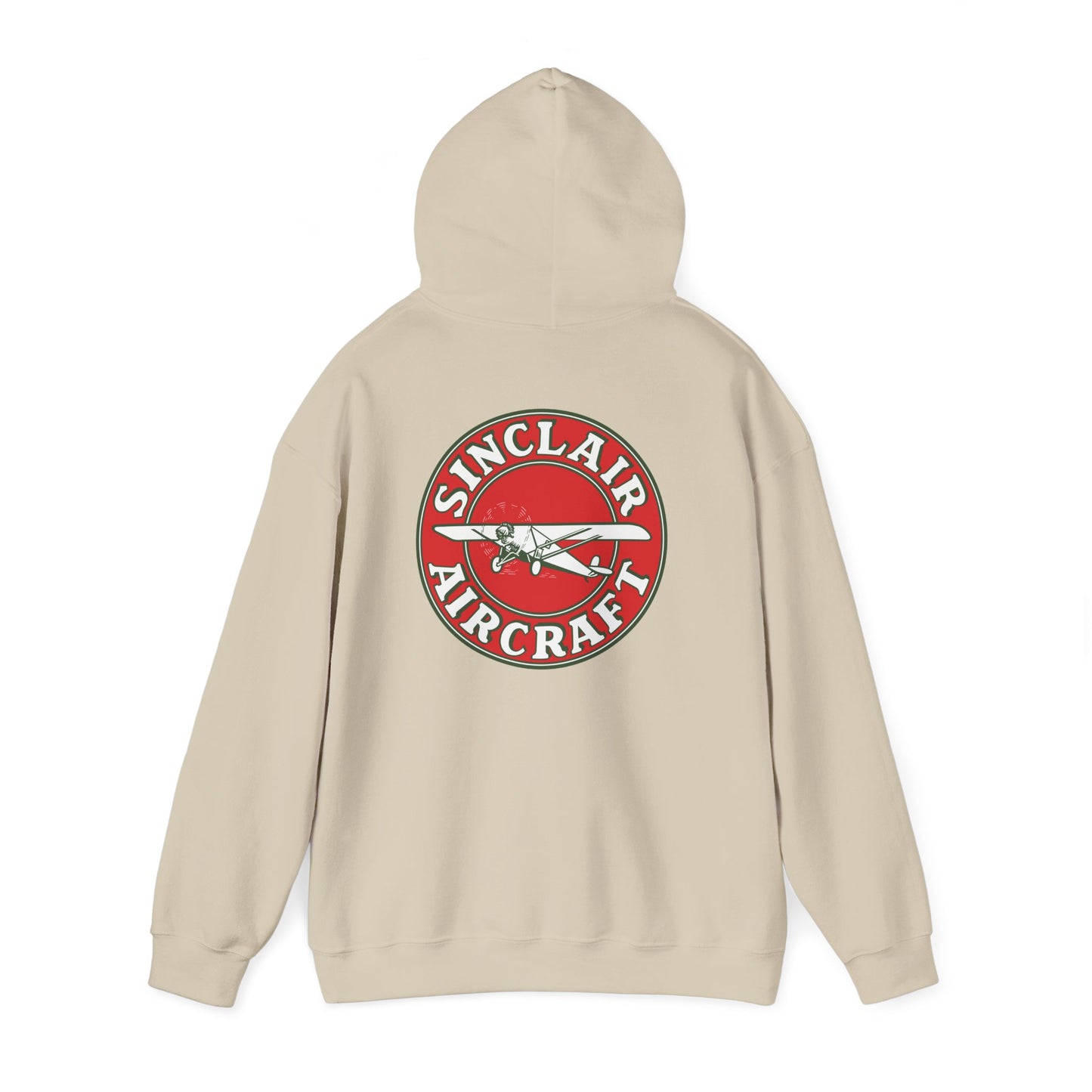Sinclair Aircraft Vintage Logo Hoodie — Retro Aviation Pullover