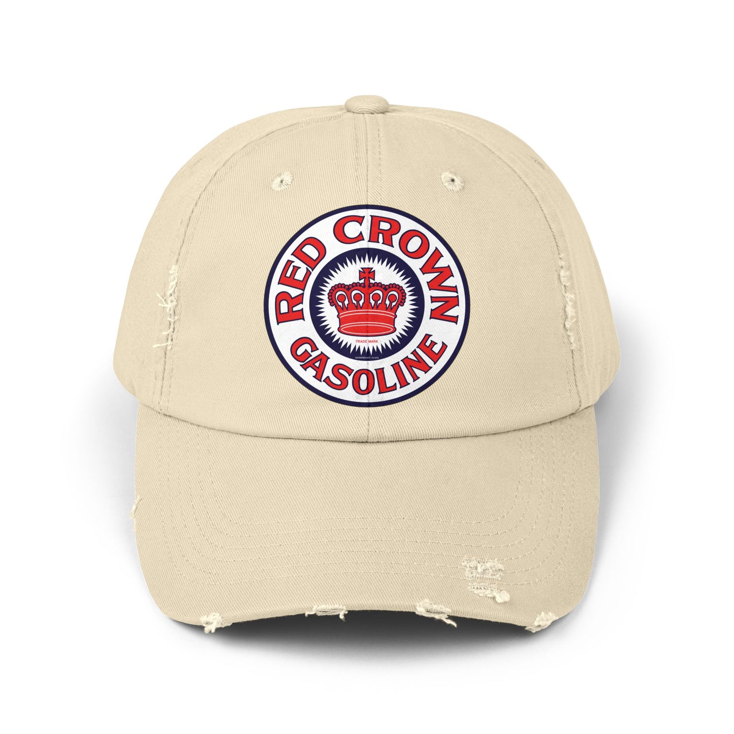 Red Crown Gasoline Distressed Cap — Vintage Standard Oil Petroliana Hat | The Faded Label Co.