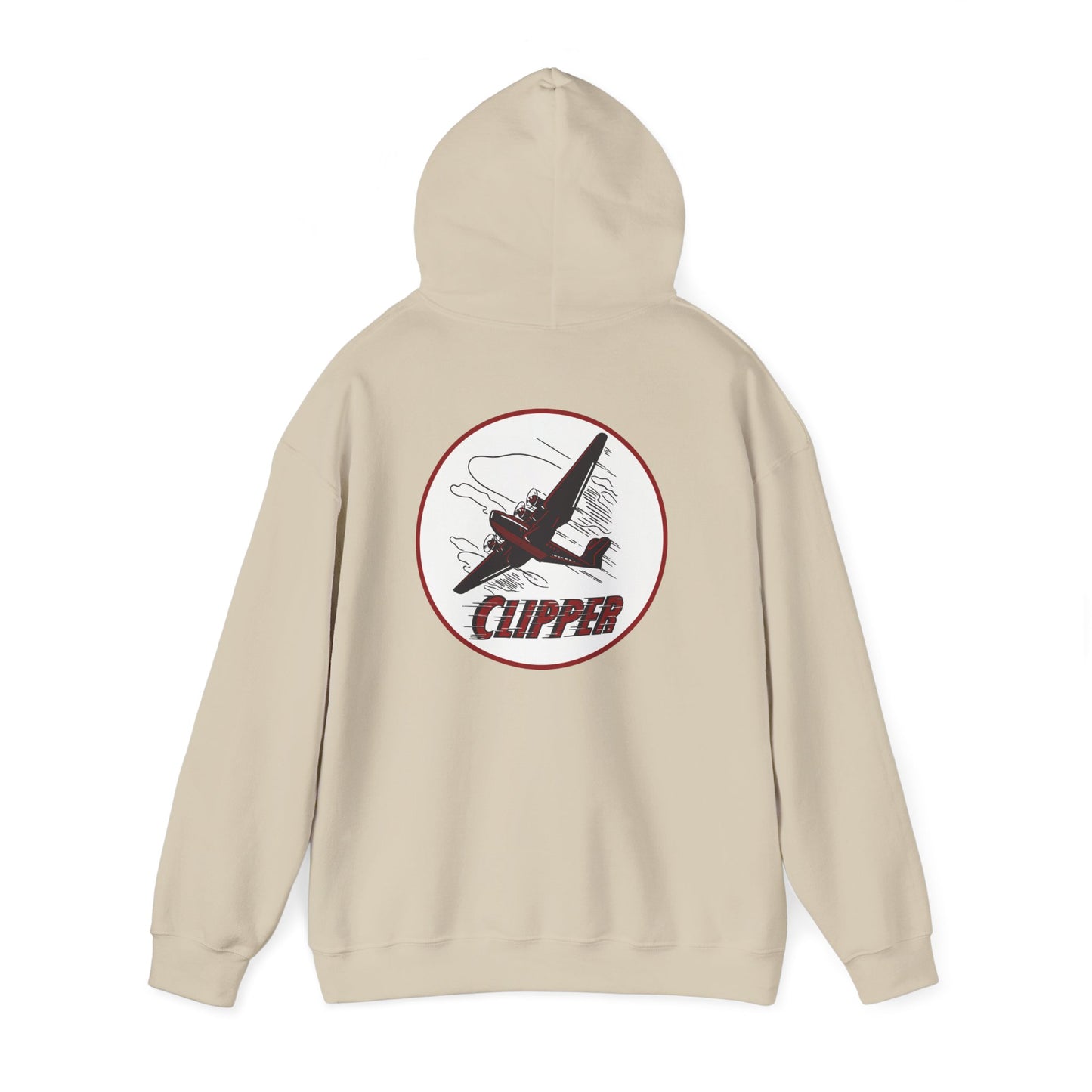 Aviation Clipper Hoodie – Vintage Plane Graphic Pullover