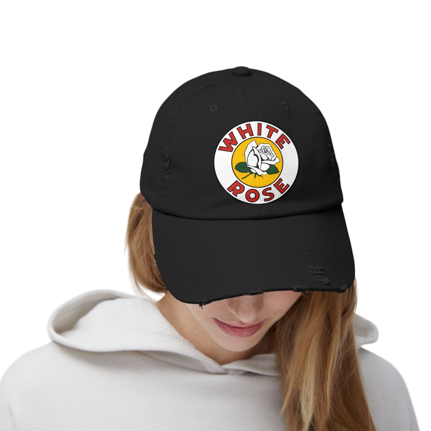 White Rose gasoline  Vintage Distressed Cap