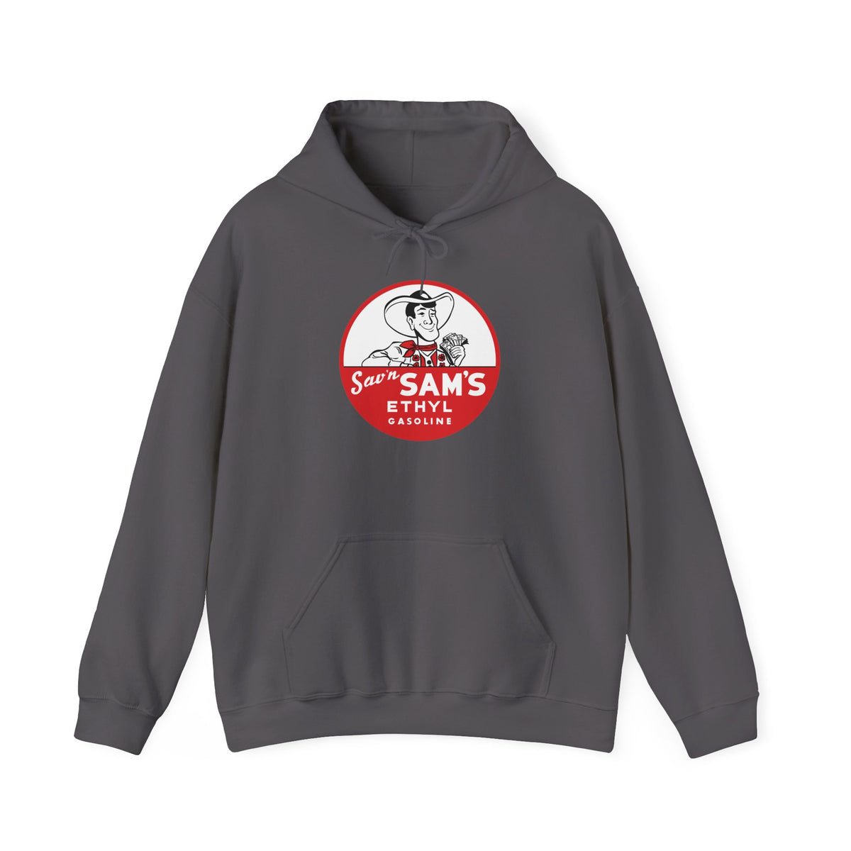Sav'n Sam's Ethyl Gasoline Hoodie — Vintage Petroliana | The Faded Label Co.