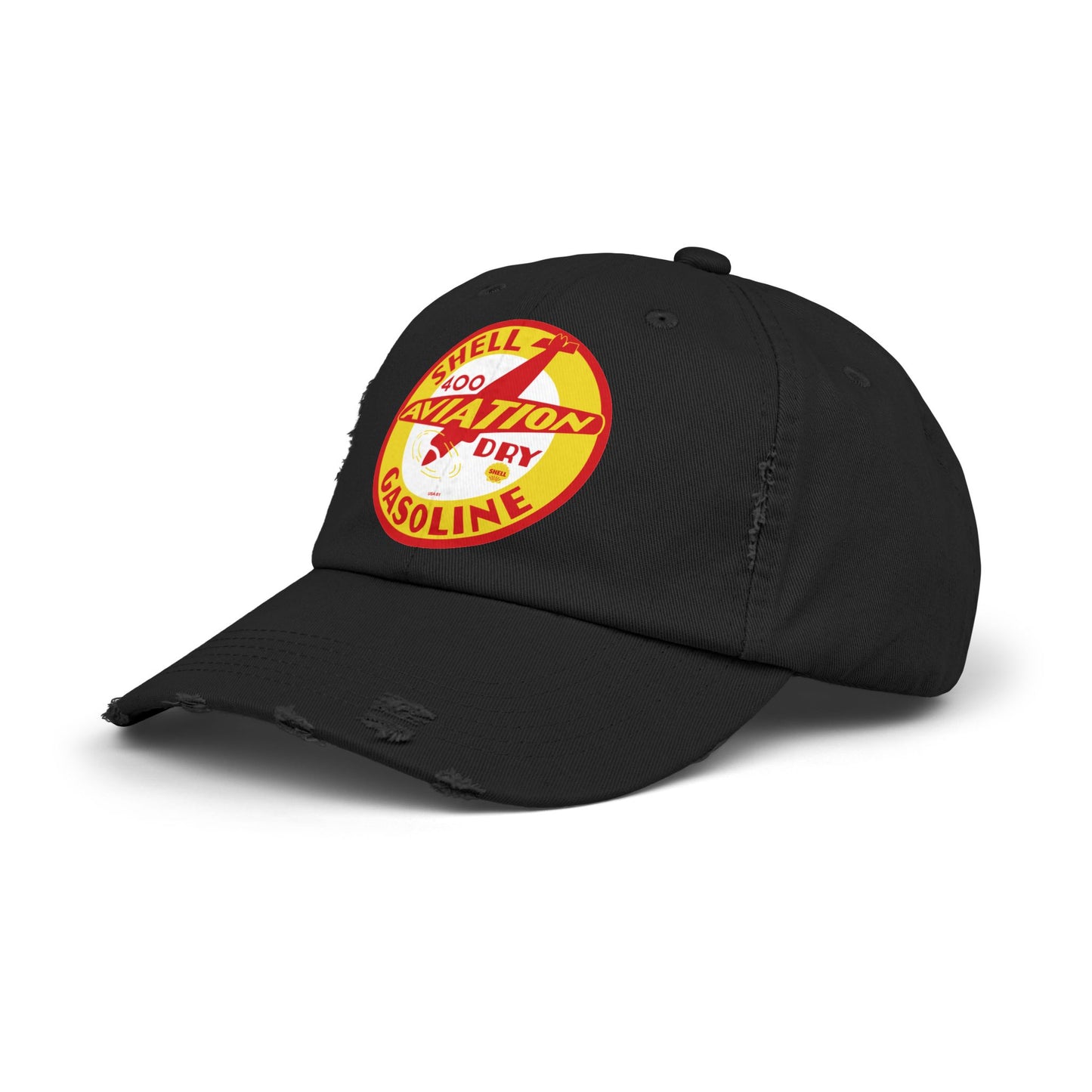 Shell aviation 400 Gasoline Aviation Patch Cap – Vintage Shell 400 Distressed Hat
