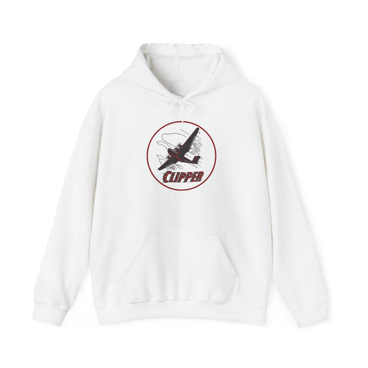 Clipper Aviation Hoodie — Vintage Airplane Petroliana | The Faded Label Co.
