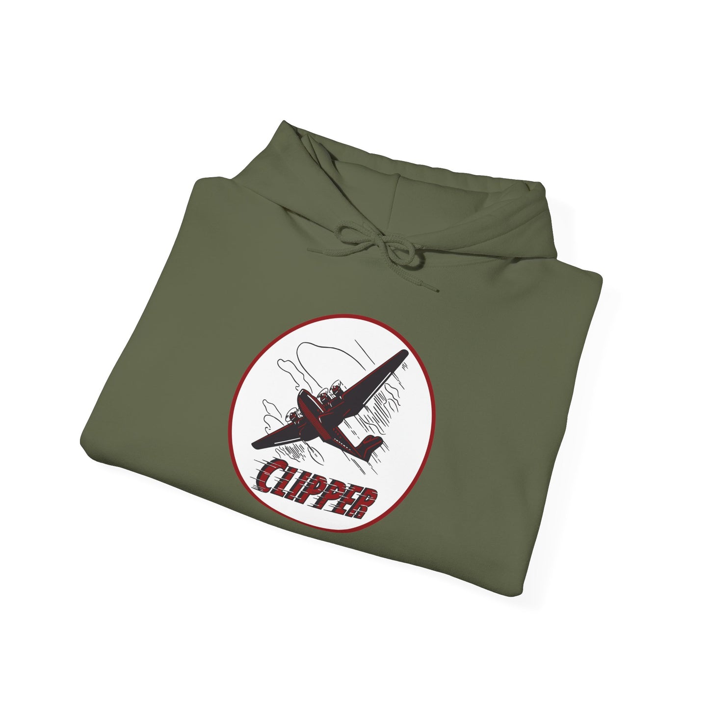 Aviation Clipper Hoodie – Vintage Plane Graphic Pullover