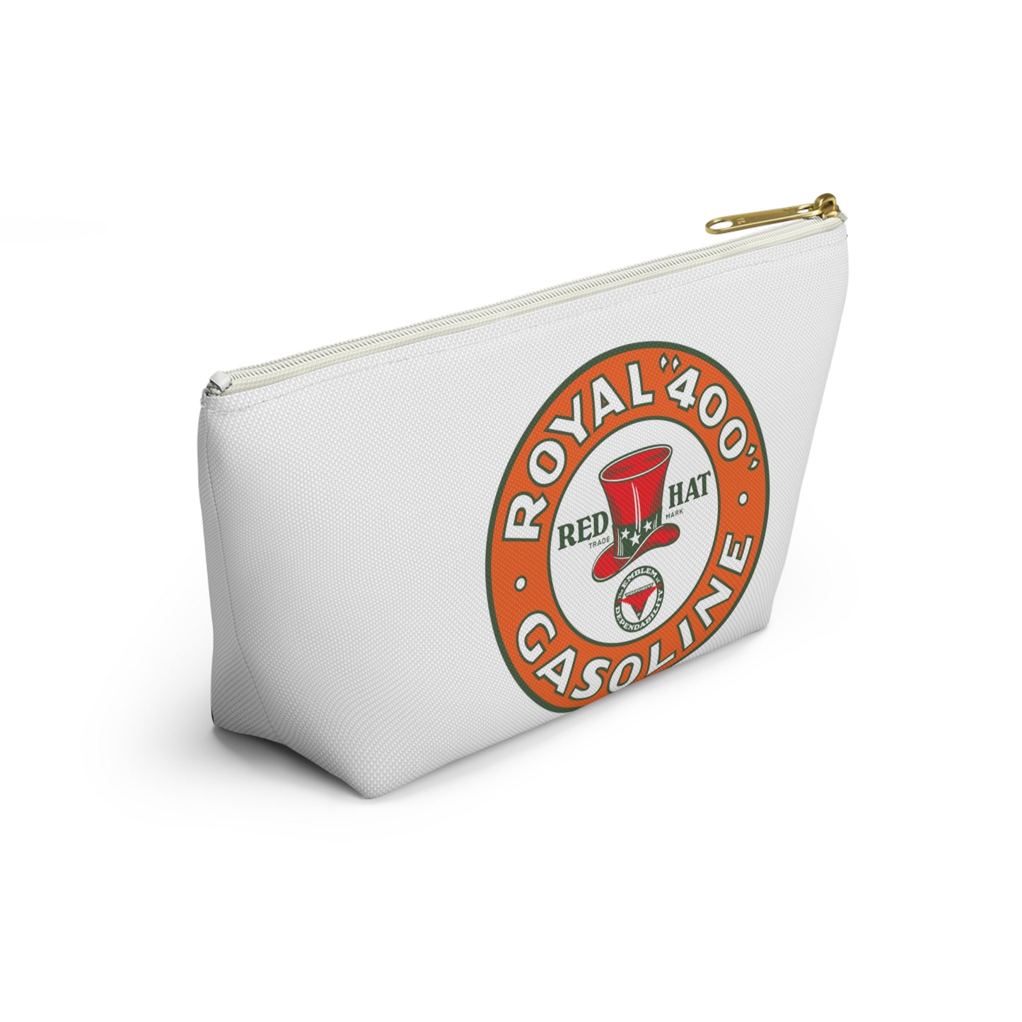 Red Hat Royal 400 Gasoline Accessory Pouch — Vintage Rare Petroliana Gift | The Faded Label Co.