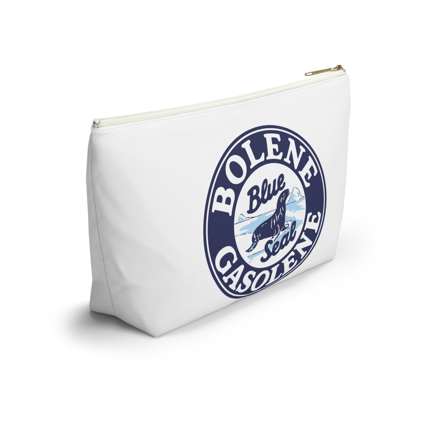 Bolene Blue Seal Gasolene Accessory Pouch — Vintage Petroliana Gift | The Faded Label Co.