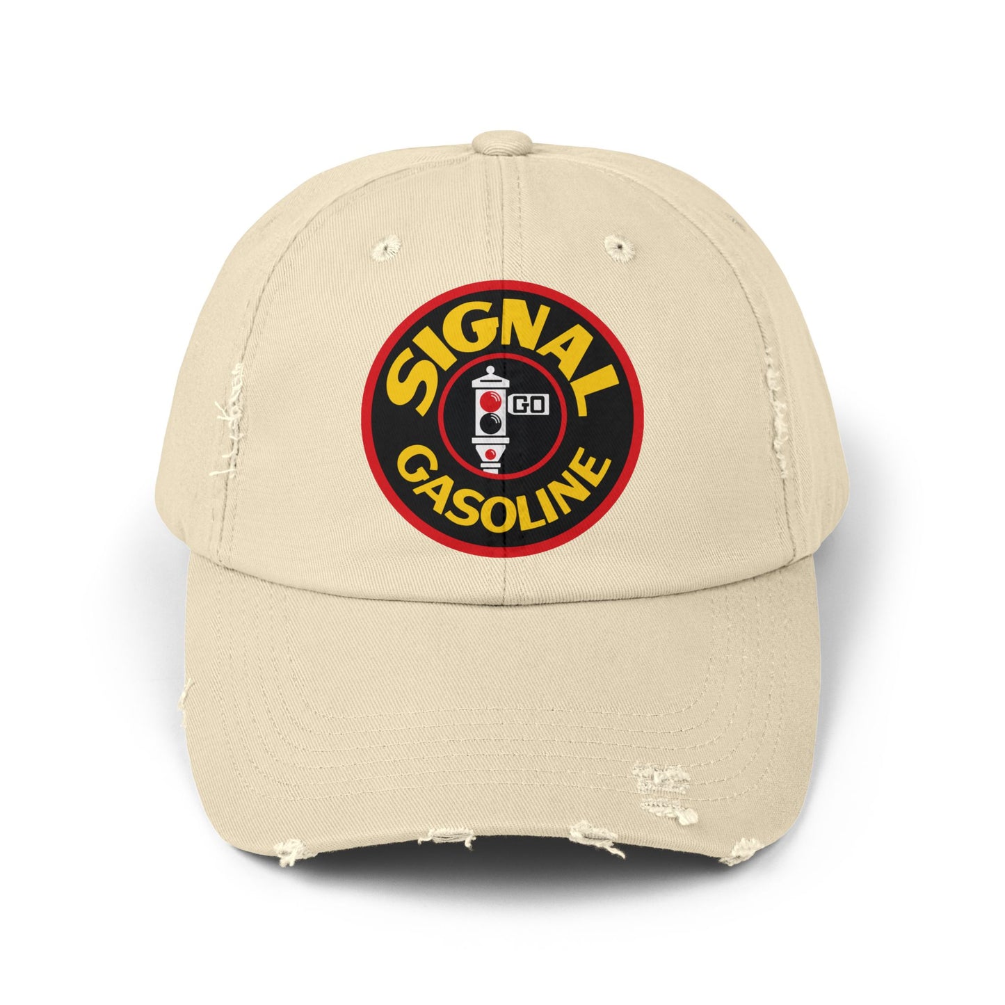 Signal Gasoline Distressed Cap – Vintage Gas Station Logo Hat