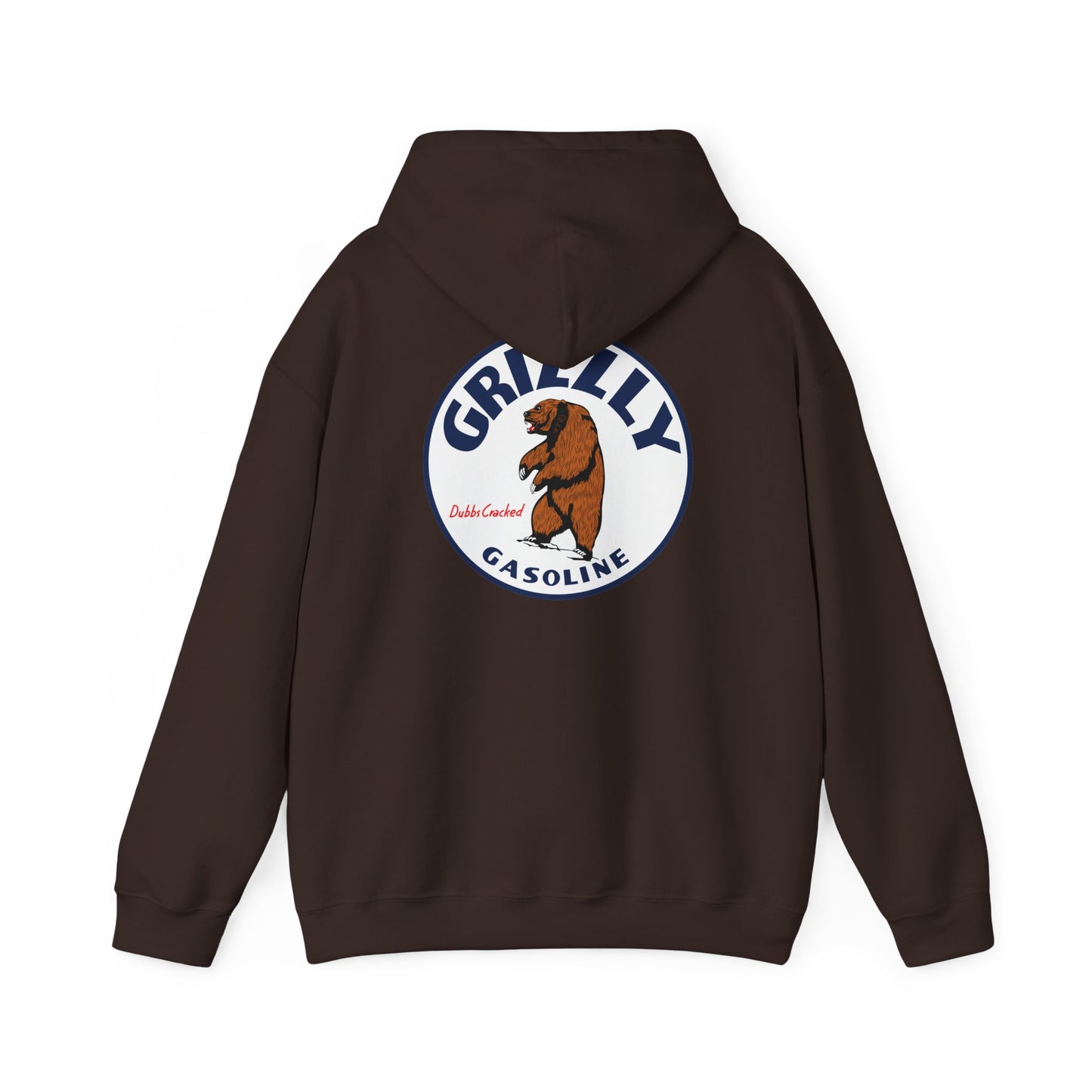 Grizzly Gasoline Logo Hoodie – Retro Bear Graphic Sweatshirt