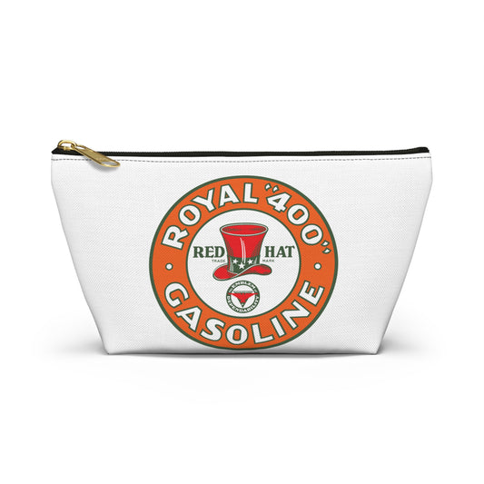 Red Hat Royal 400 Gasoline Accessory Pouch — Vintage Rare Petroliana Gift | The Faded Label Co.