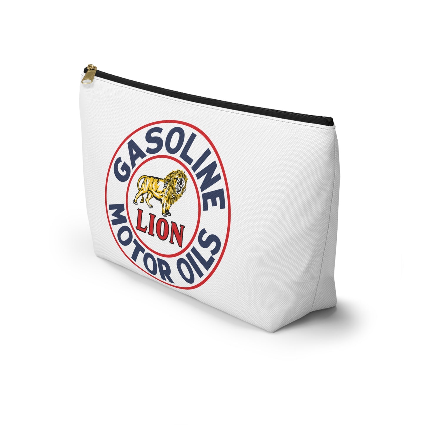 Lion Gasoline Accessory Pouch — Vintage Arkansas Petroliana Gift | The Faded Label Co.