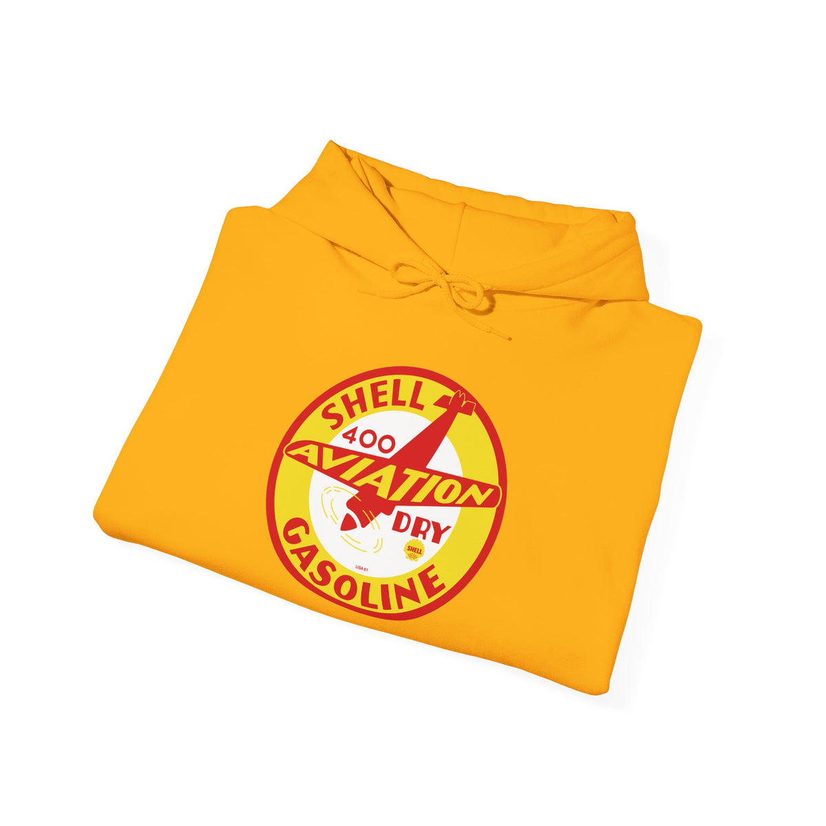 Shell Aviation 400 Hoodie — Vintage Airplane Petroliana | The Faded Label Co.