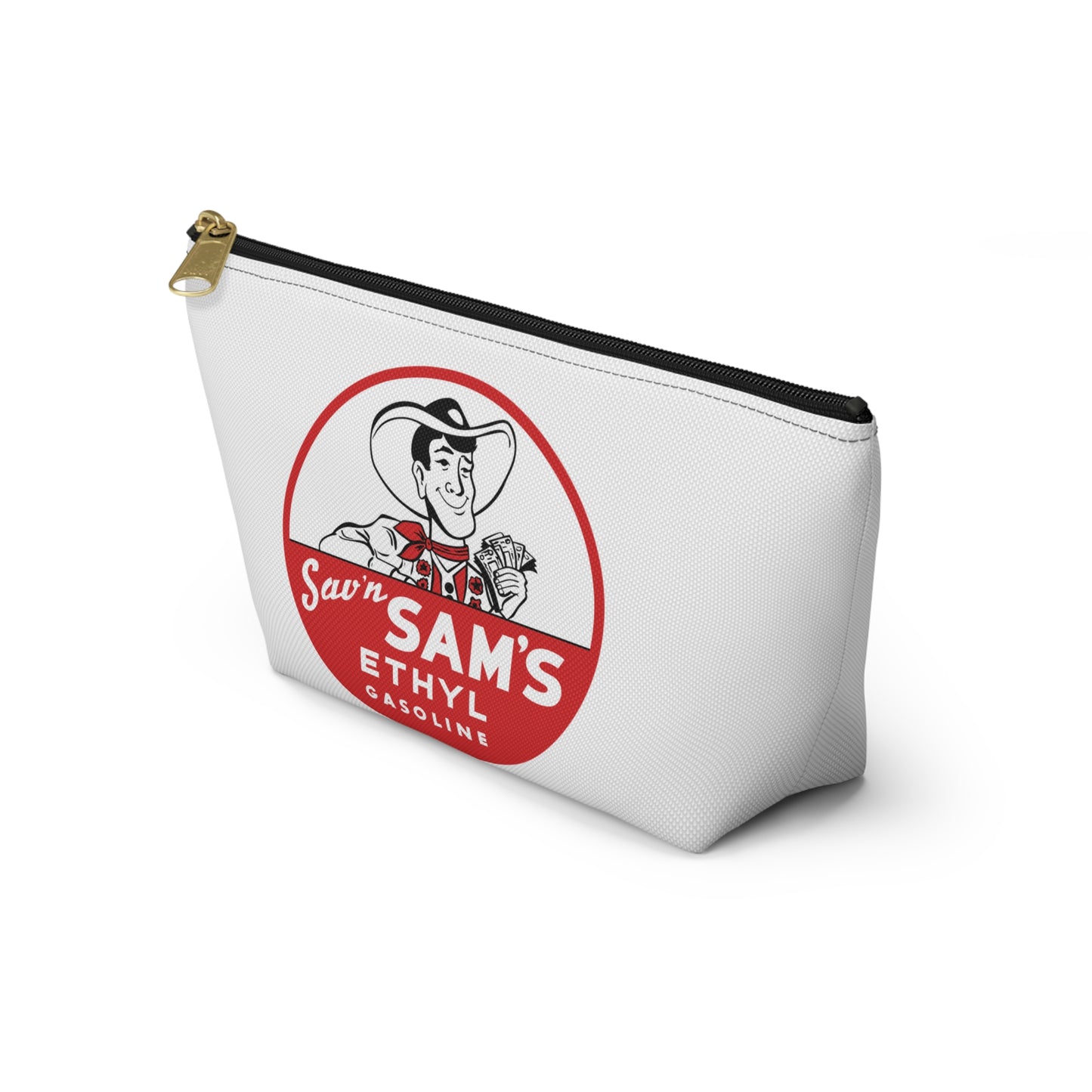 Sam's Ethyl Gasoline Accessory Pouch — Vintage Petroliana Gift | The Faded Label Co.