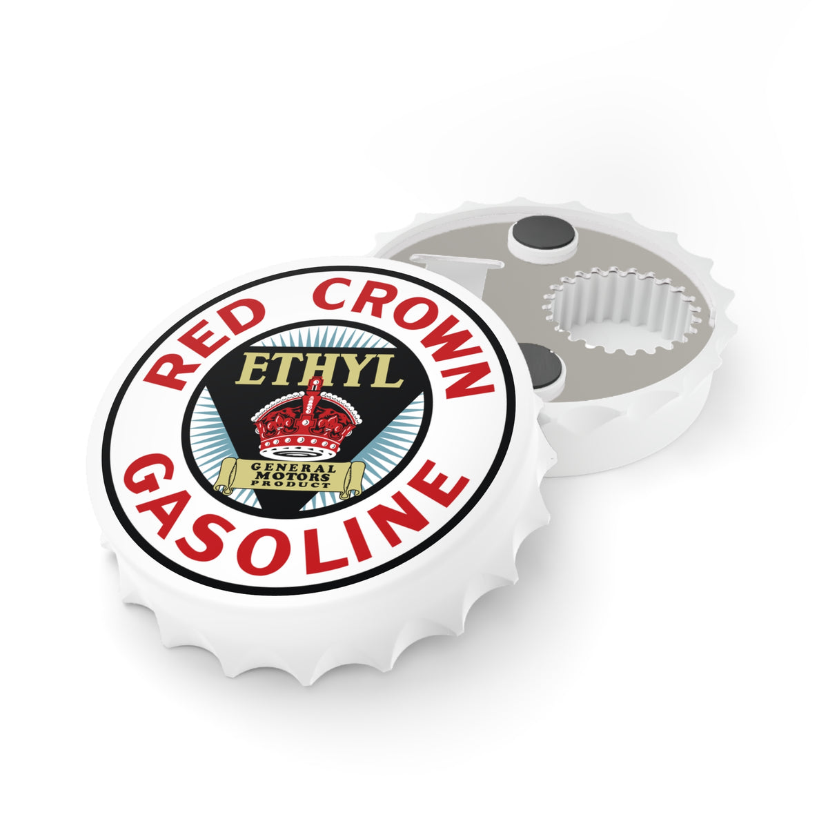 Red Crown Ethyl Bottle Opener — Vintage Standard Oil Petroliana Gift | The Faded Label Co.