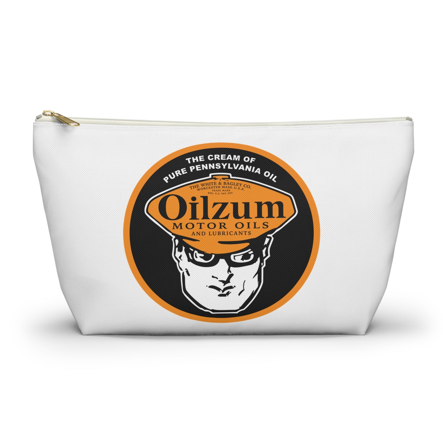 Oilzum Accessory Pouch — Vintage Racing Motor Oil Petroliana Gift | The Faded Label Co.