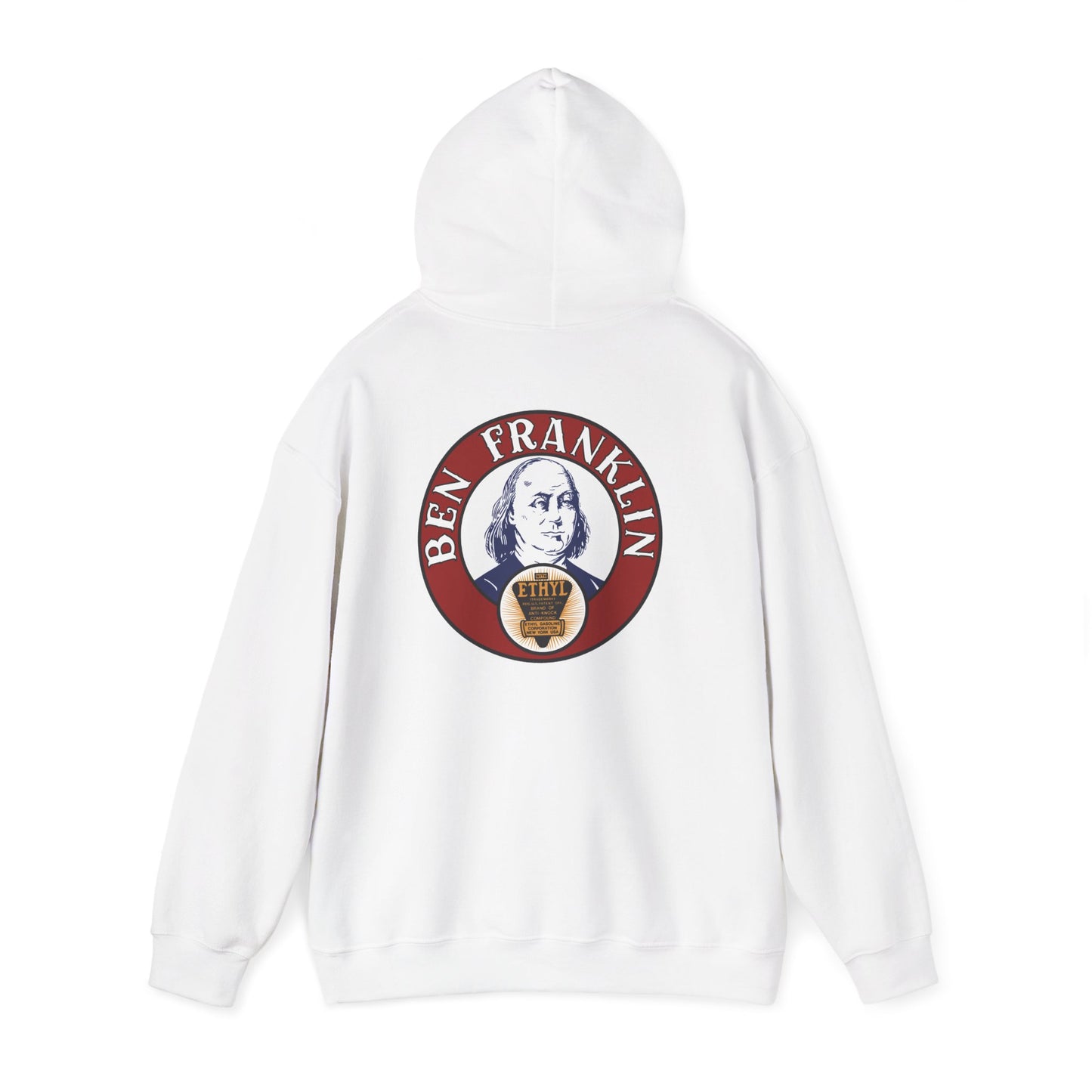 Ben Franklin ethyl Hoodie — Vintage Patriotic Americana Pullover