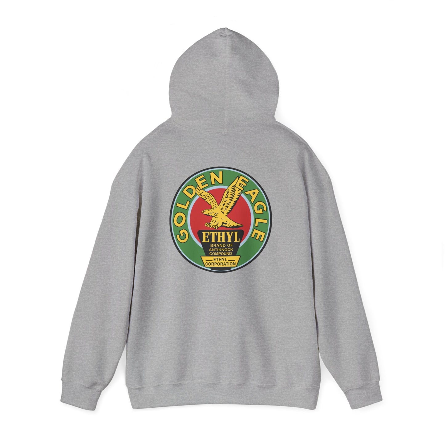 Golden Eagle Ethyl Logo Hoodie — Vintage Petroliana Pullover
