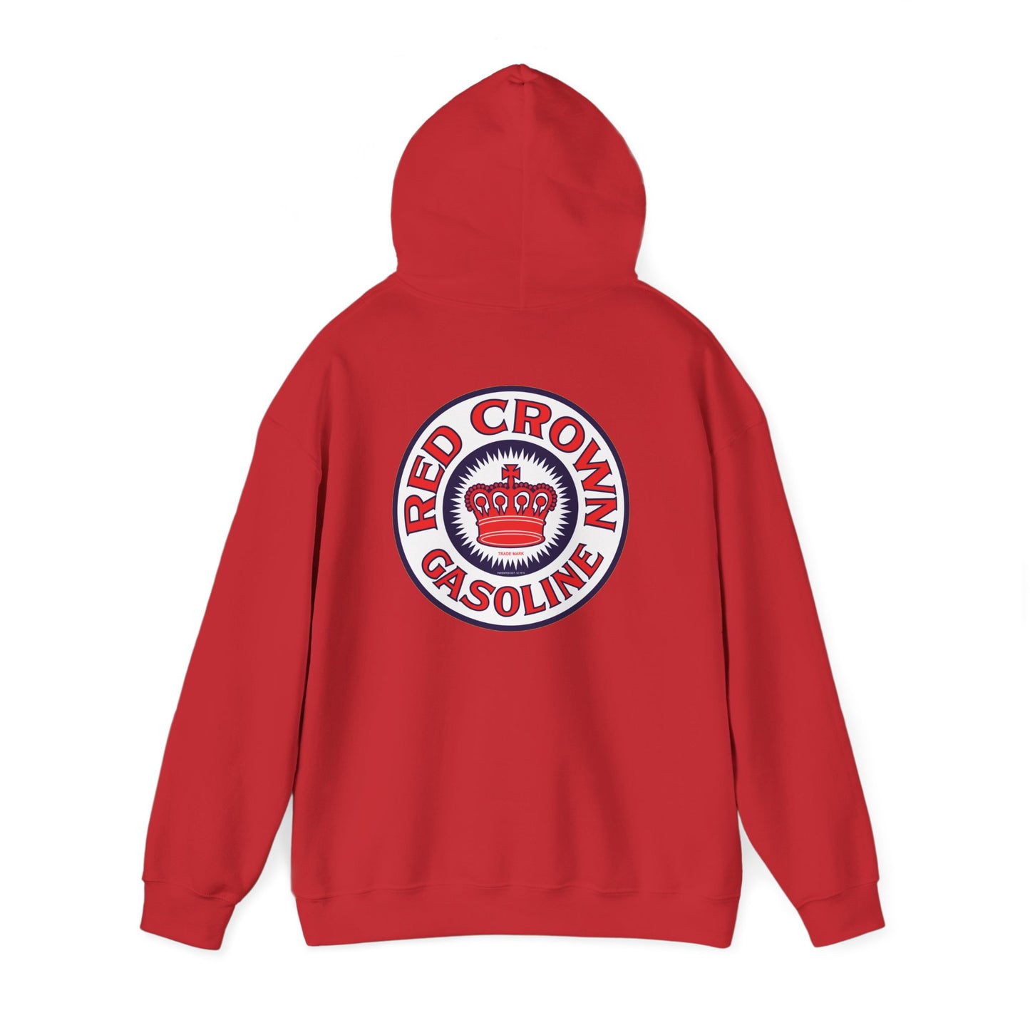 Red Crown Gasoline Logo Hoodie — Vintage Retro Gas Station Pullover