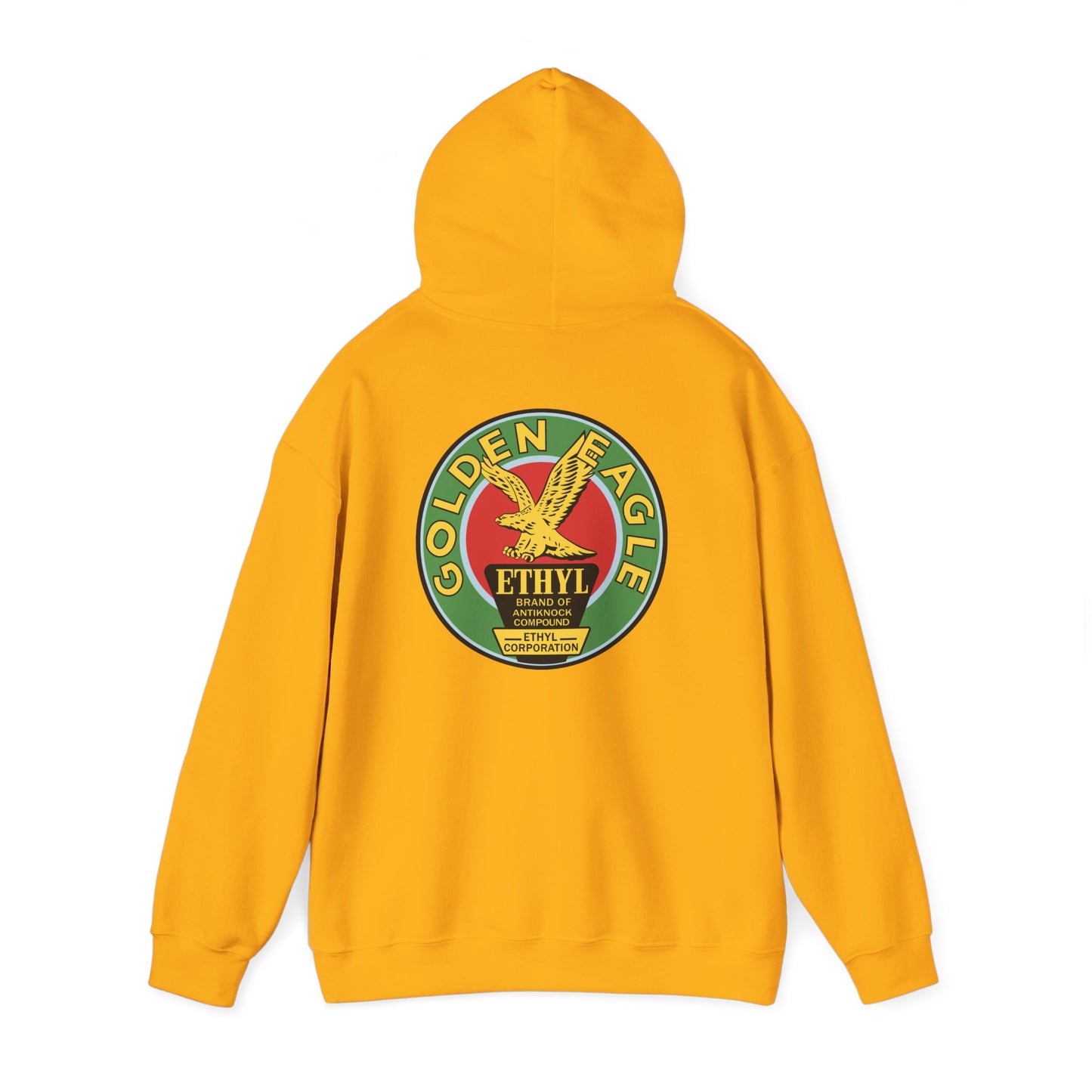 Golden Eagle Ethyl Logo Hoodie — Vintage Petroliana Pullover