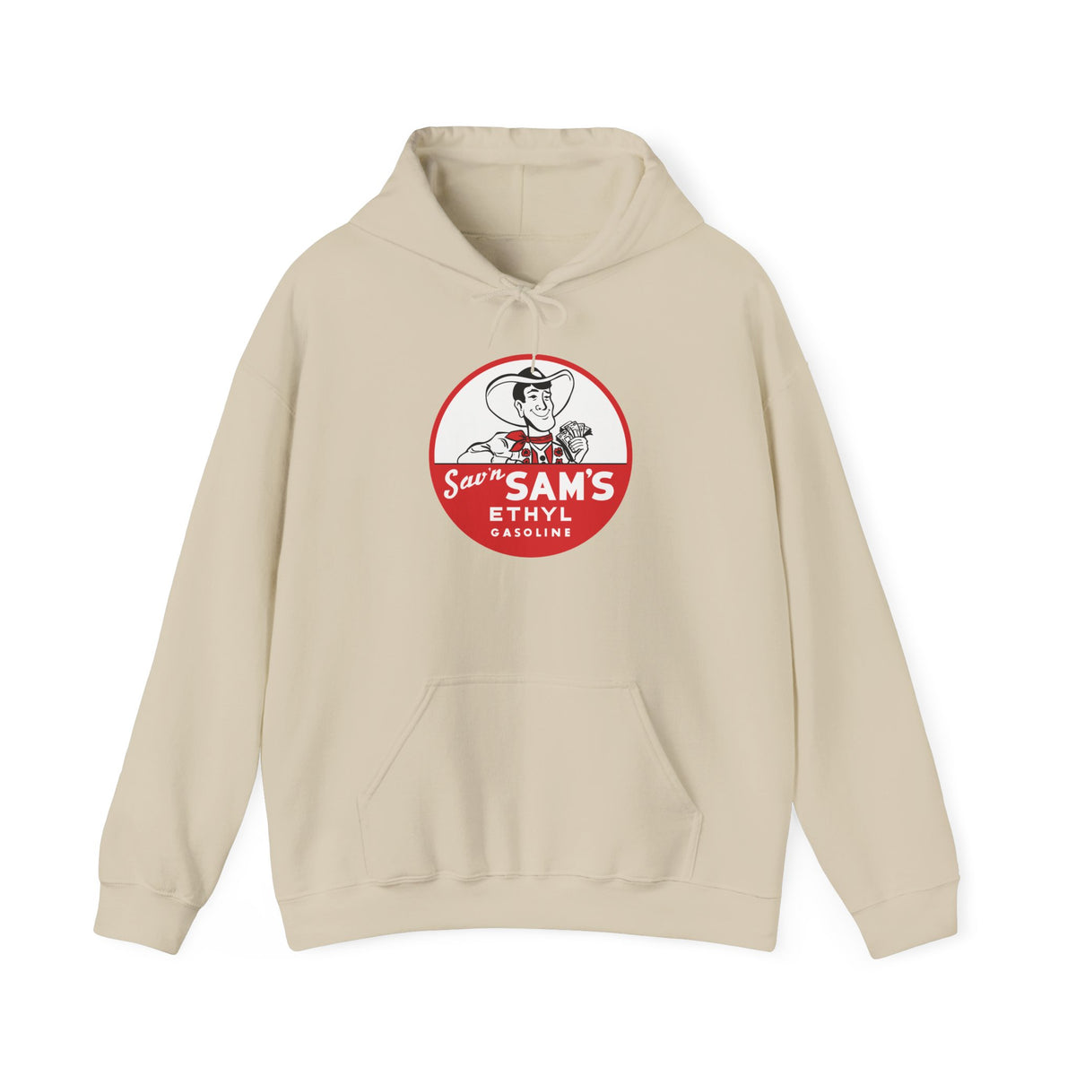Sav'n Sam's Ethyl Gasoline Hoodie — Vintage Petroliana | The Faded Label Co.