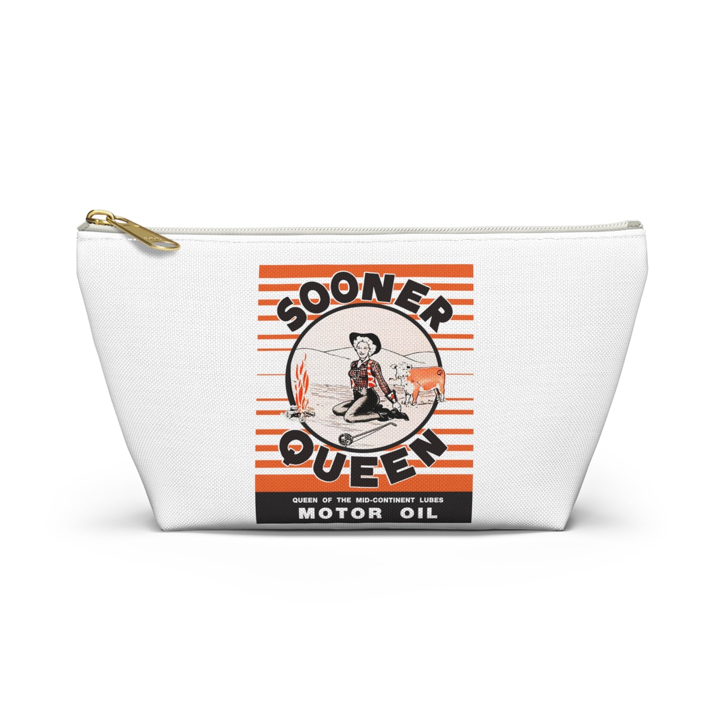 sooner queen Accessory Pouch w T-bottom