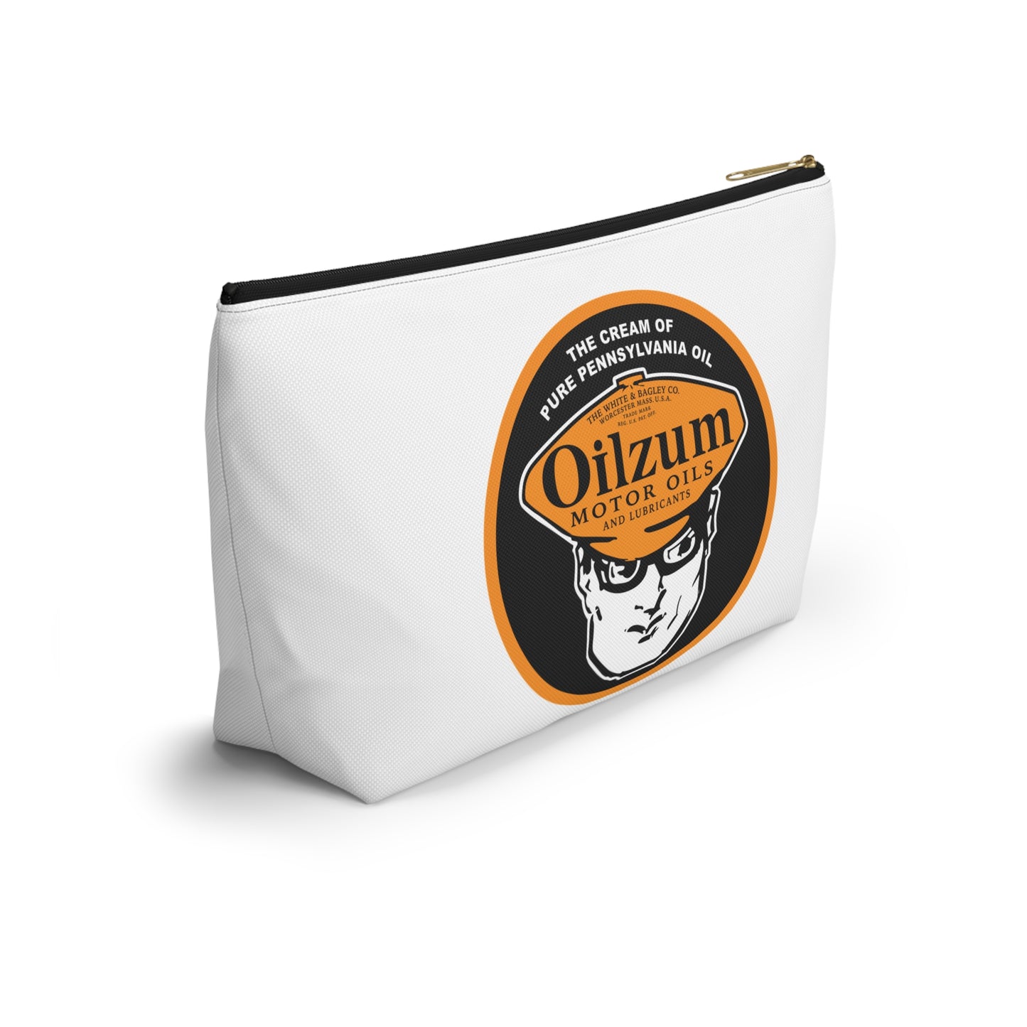 Oilzum Accessory Pouch — Vintage Racing Motor Oil Petroliana Gift | The Faded Label Co.
