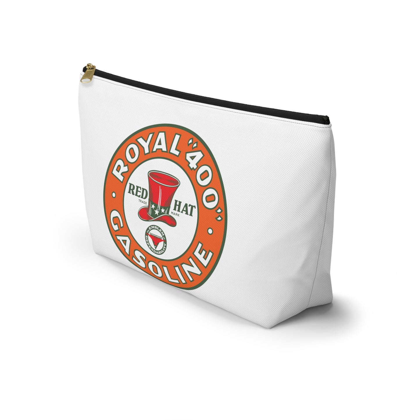 Red Hat Royal 400 Gasoline Accessory Pouch — Vintage Rare Petroliana Gift | The Faded Label Co.