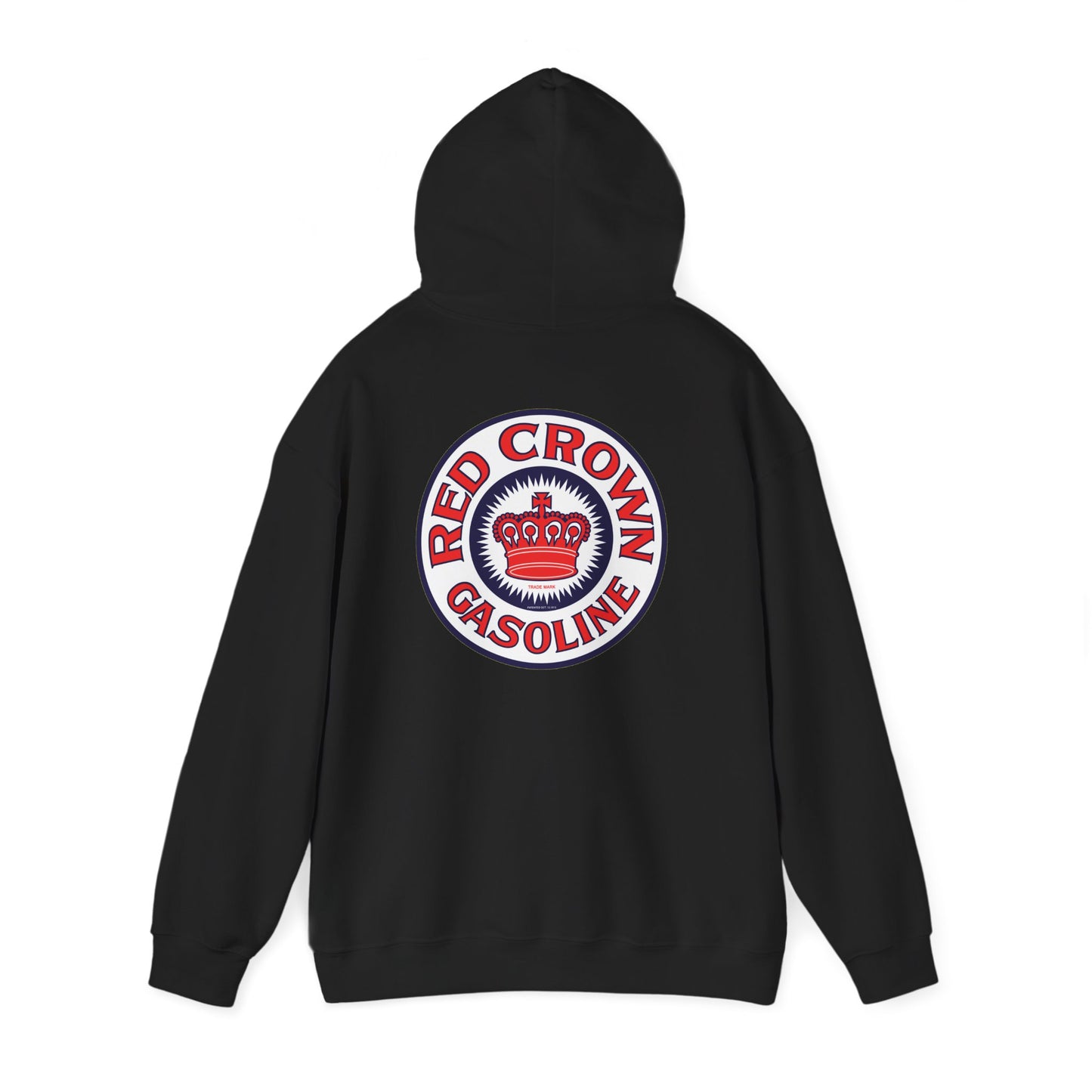 Red Crown Gasoline Logo Hoodie — Vintage Retro Gas Station Pullover