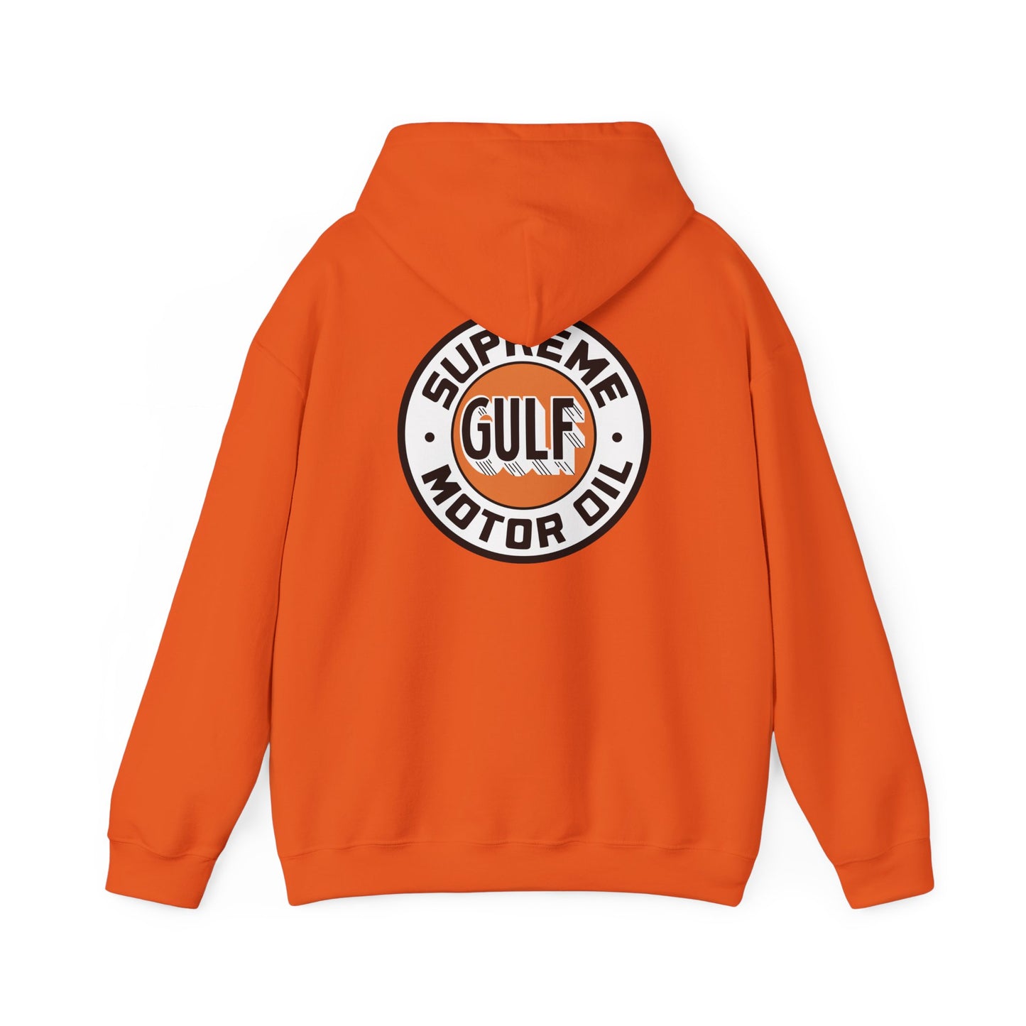 Gulf Motor Oil Logo Hoodie — Vintage Racing Gasoline Sweatshirt