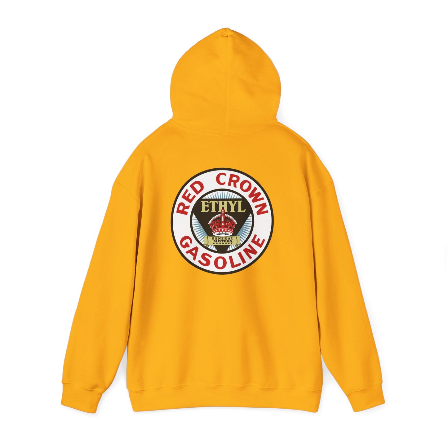 Red Crown Ethyl Hoodie — Vintage Antiknock Petroliana | The Faded Label Co.