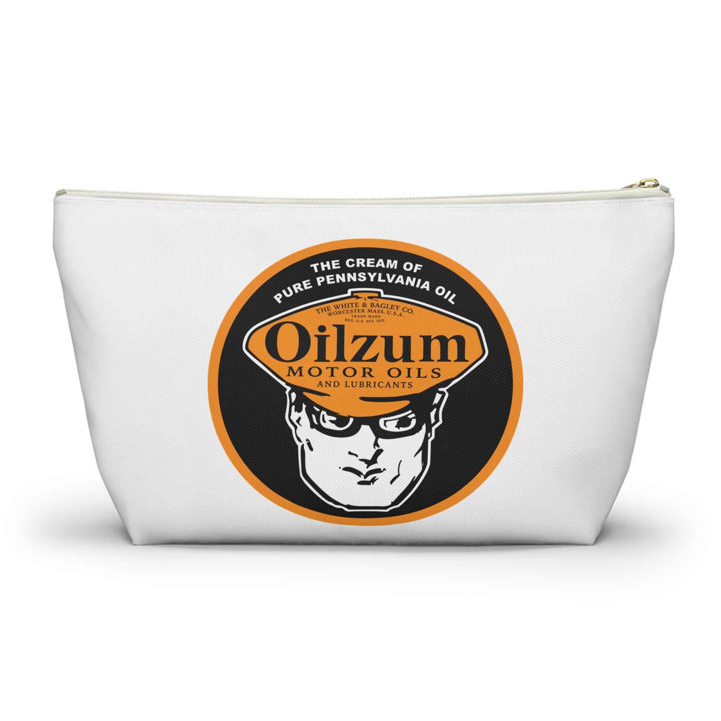 Oilzum Accessory Pouch — Vintage Racing Motor Oil Petroliana Gift | The Faded Label Co.
