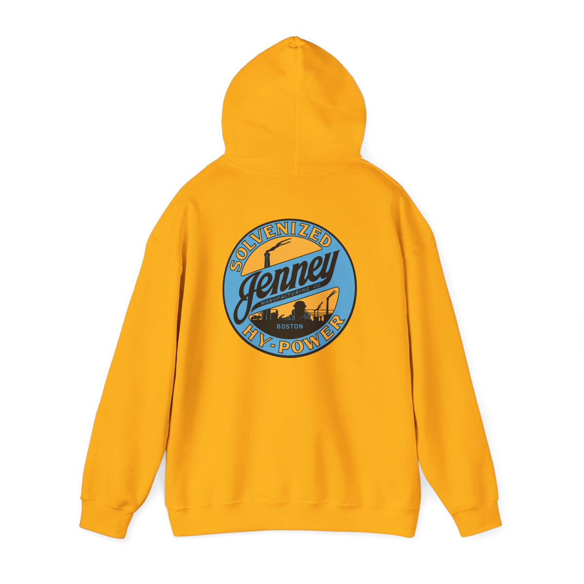 Jenney Hy-Power Hoodie — Vintage Boston Petroliana | The Faded Label Co.