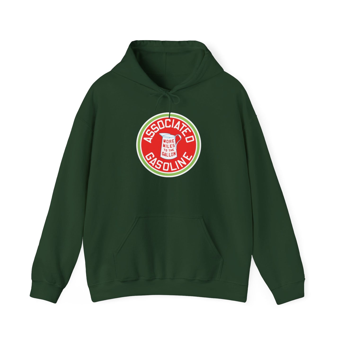 Associated Gasoline Gasoline Logo Hoodie — Vintage Retro Petrol Patch
