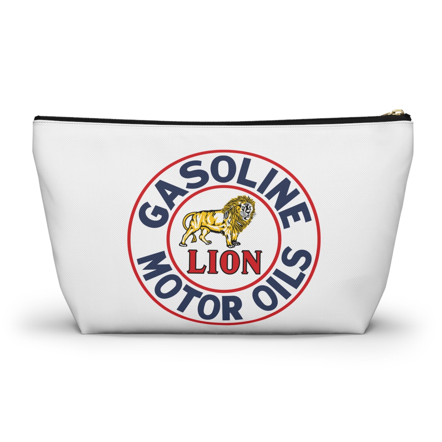 Lion Gasoline Accessory Pouch — Vintage Arkansas Petroliana Gift | The Faded Label Co.