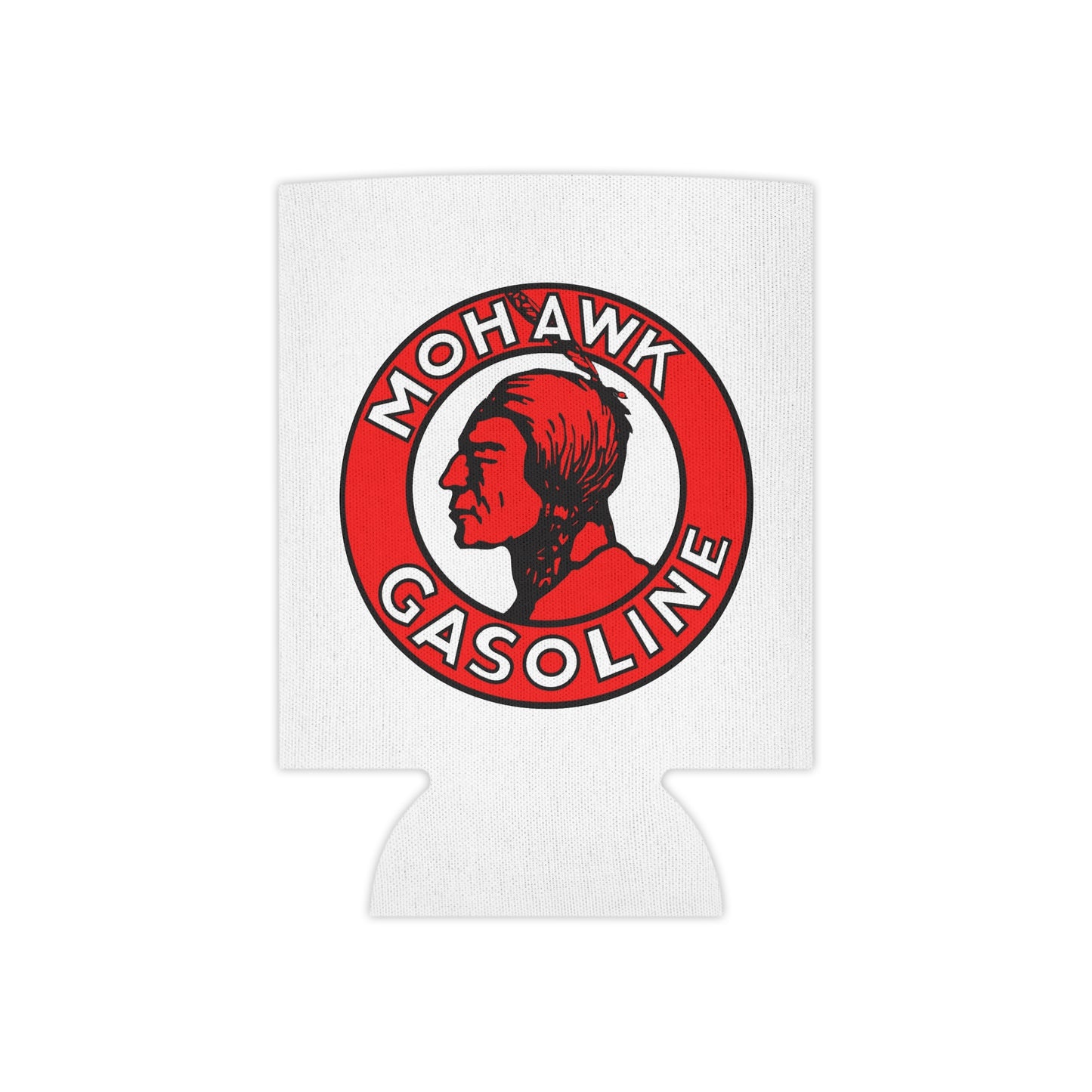 Mohawk Gasoline can cooler — vintage petroliana koozie — The Faded Label Co.