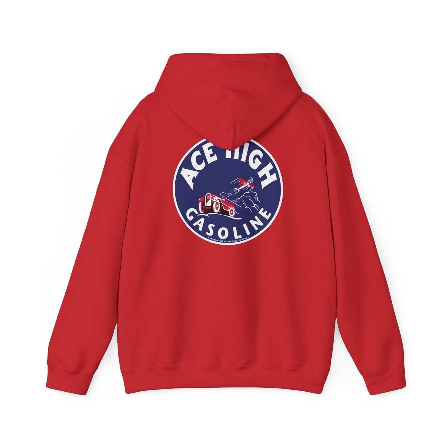 Ace High Gasoline Hoodie — Vintage Racing Logo Pullover