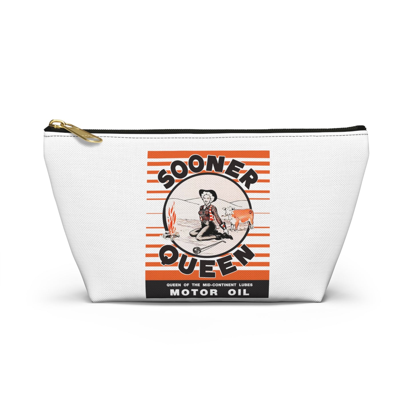 sooner queen Accessory Pouch w T-bottom