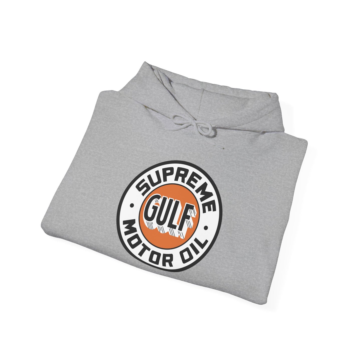 Gulf Motor Oil Logo Hoodie — Vintage Racing Gasoline Sweatshirt