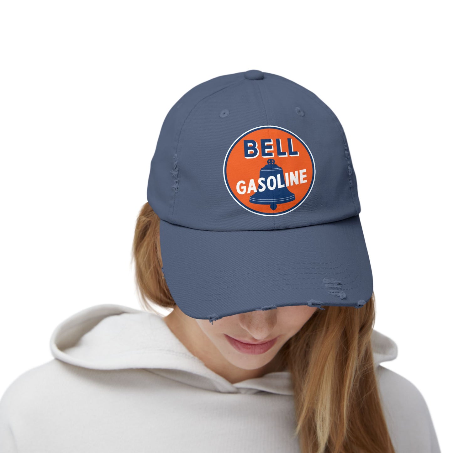 Bell Gasoline Distressed Cap — Vintage Route 66 Petroliana Hat | The Faded Label Co.