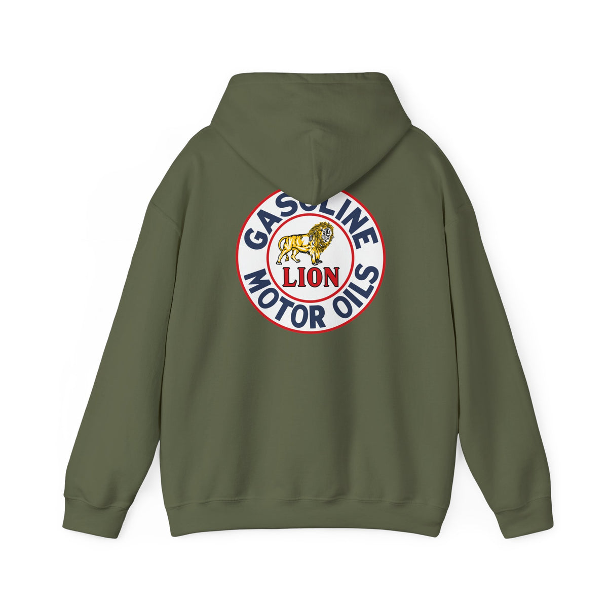 Lion Gasoline Motor Oils Hoodie — Vintage Petroliana | The Faded Label Co.