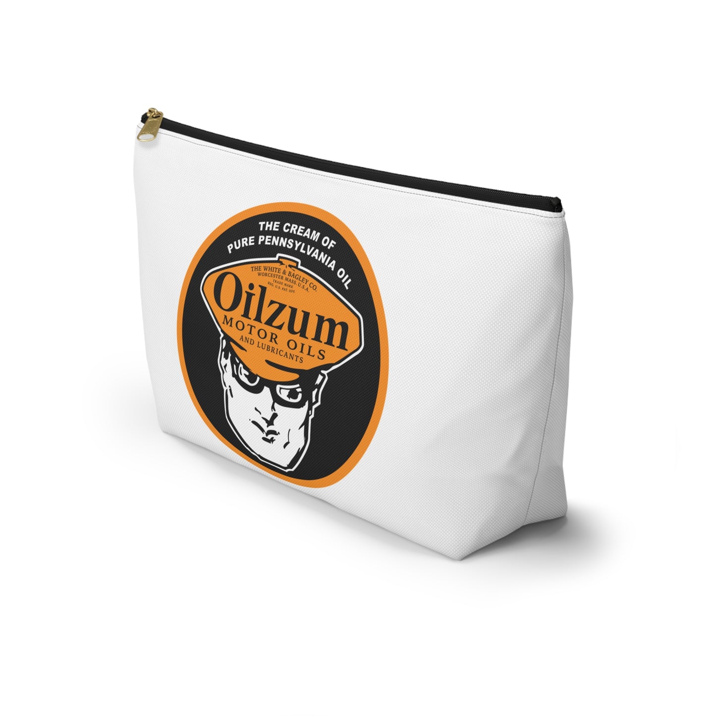 Oilzum Accessory Pouch — Vintage Racing Motor Oil Petroliana Gift | The Faded Label Co.