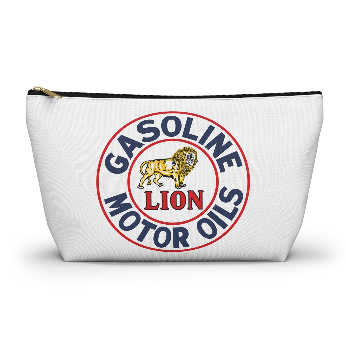 Lion Gasoline Accessory Pouch — Vintage Arkansas Petroliana Gift | The Faded Label Co.