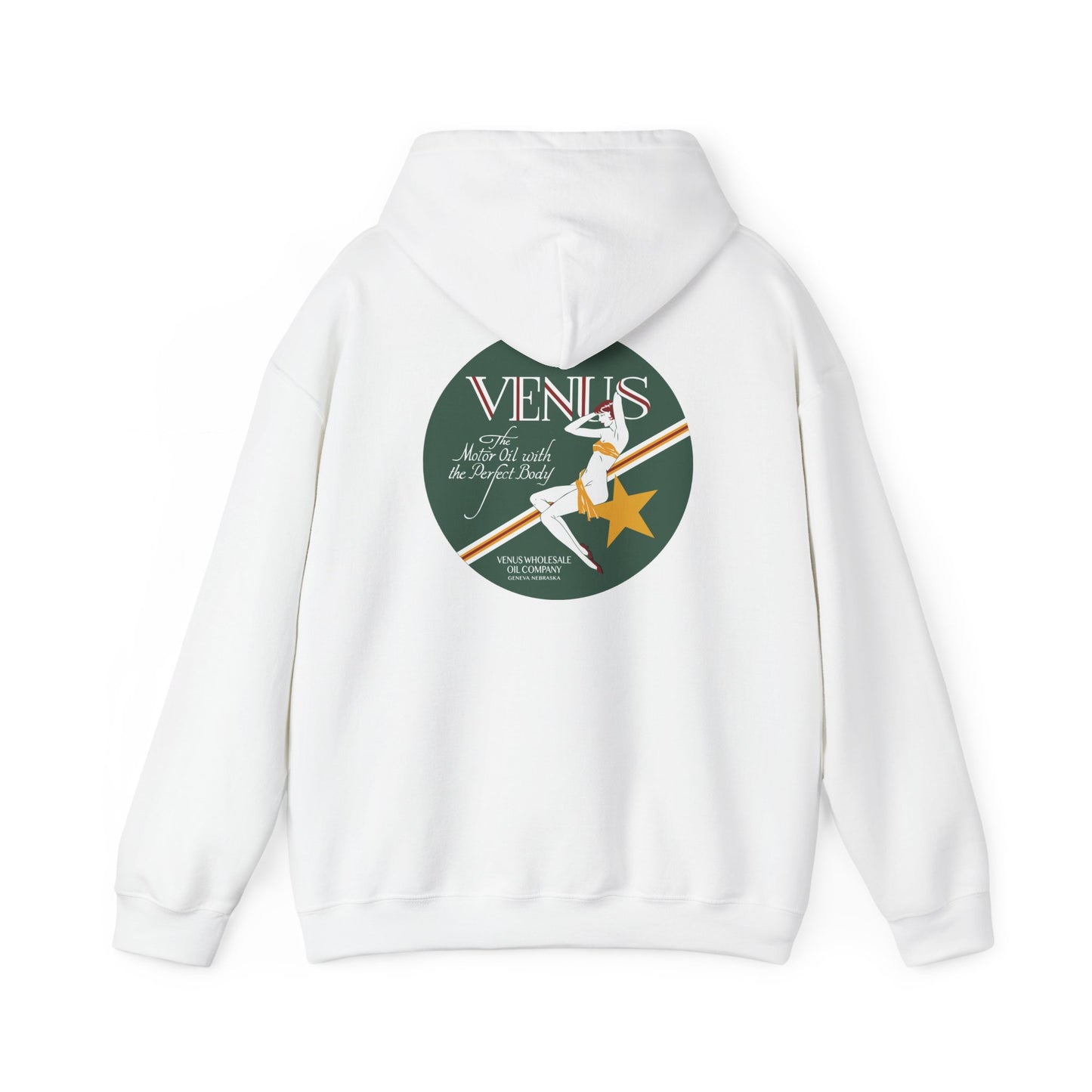 Venus Retro Rocket Hoodie — Vintage Space Pinup Graphic Sweatshirt