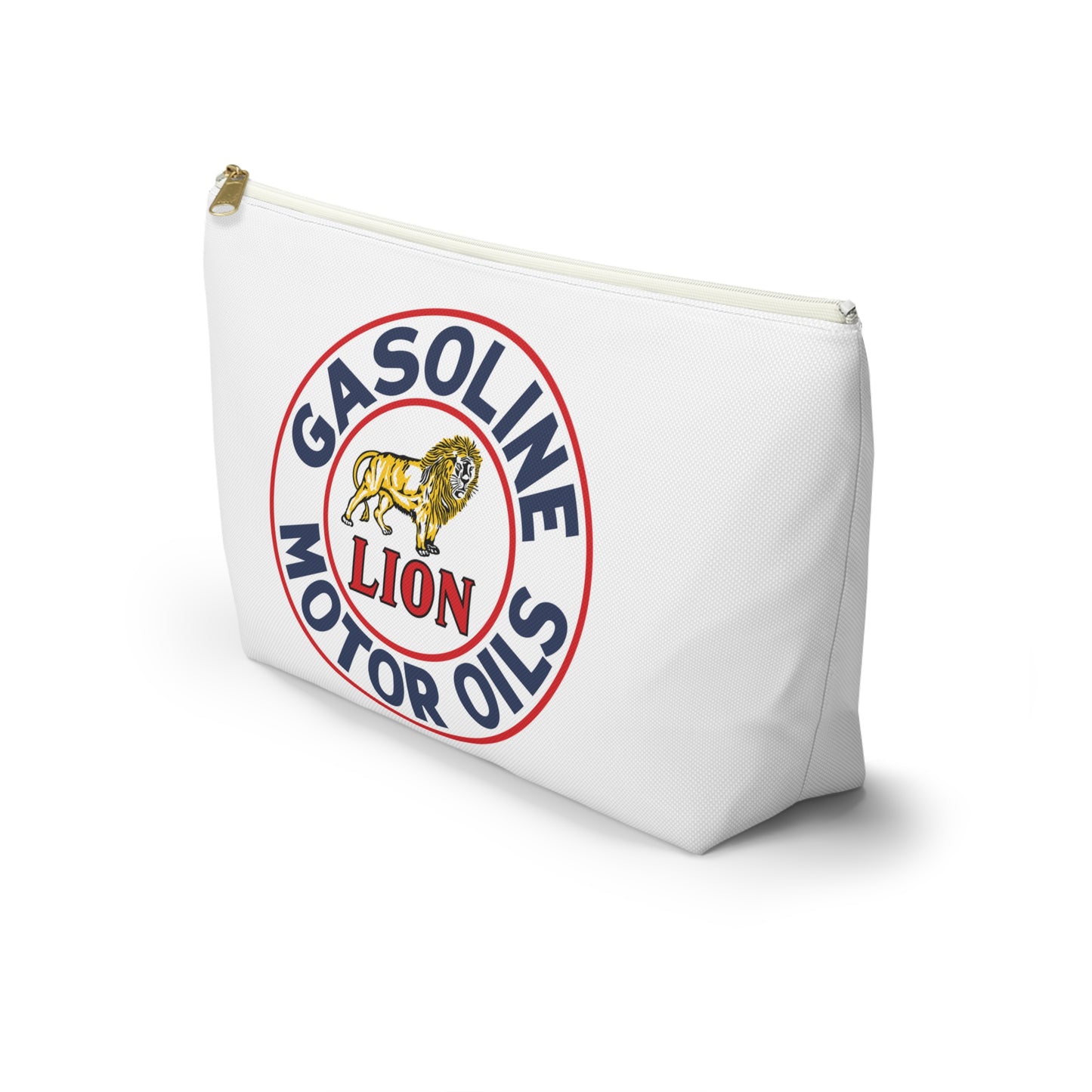 Lion Gasoline Accessory Pouch — Vintage Arkansas Petroliana Gift | The Faded Label Co.